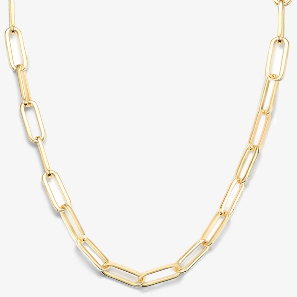 Melinda Maria Carrie Paperclip Chain Necklace - Gold NEW FIRM ✨️